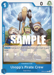 Usopp's Pirate Crew - OP03-042 - C - Pillars of Strength Pre-release Promo